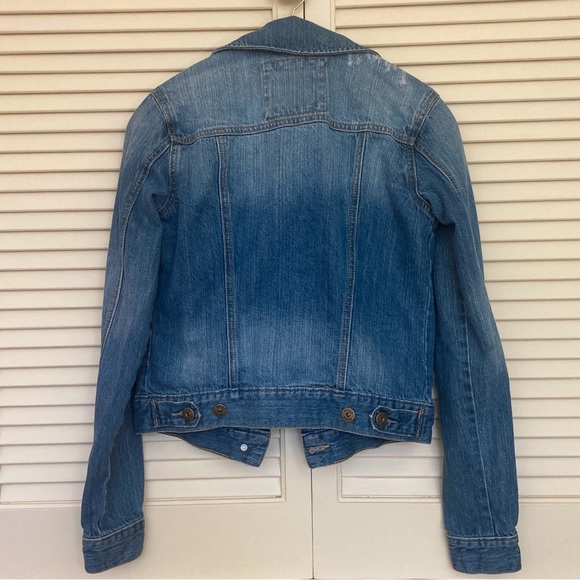 Distressed Jean Jacket by Mudd, XS - Picture 2 of 8